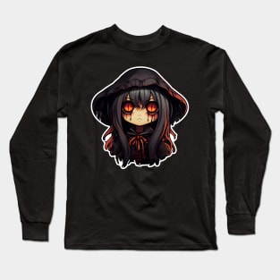 Anime girl witch black tears Long Sleeve T-Shirt